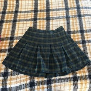 Hollister flannel mini skirt